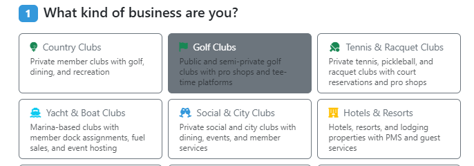 Choose your club type